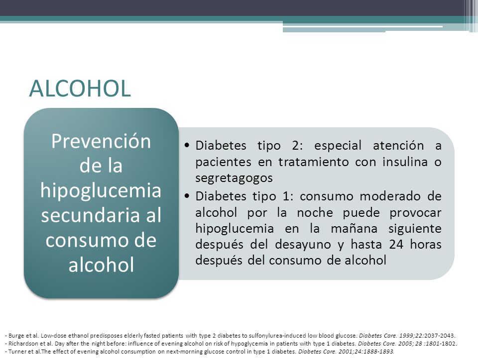 diabetes tipo 1 insulina alcohol